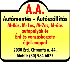 A. A. AUTÓMENTÉS-AUTÓSZÁLLÍTÁS