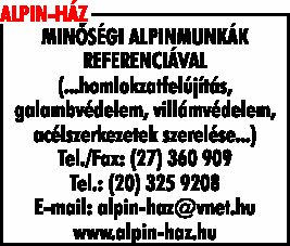 ALPIN-HÁZ KFT.