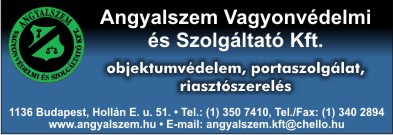 ANGYALSZEM VAGYONVÉDELMI ÉS SZOLGÁLTATÓ KFT.