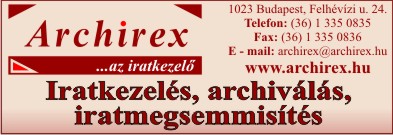 ARCHIREX IRATKEZELŐ TANÁCSADÓ ÉS SZOLGÁLTATÓ KFT.