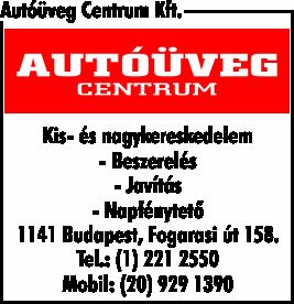 AUTÓÜVEG CENTRUM KFT.