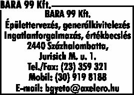 BARA 99 KFT.