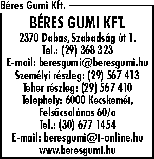 BÉRES GUMI KFT.