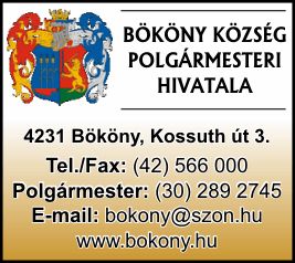 BÖKÖNY KÖZSÉG POLGÁRMESTERI HIVATALA