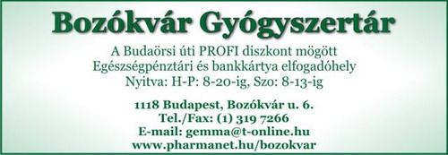 BOZÓKVÁR GYÓGYSZERTÁR