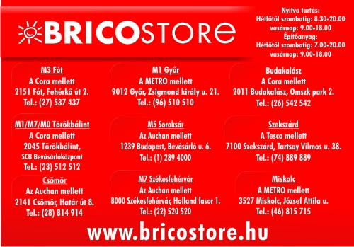 BRICOSTORE BARKÁCSÁRUHÁZ KFT.