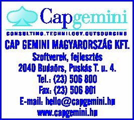 CAP GEMINI MAGYARORSZÁG KFT.