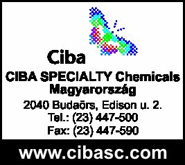 CIBA SPECIALITY CHEMICALS MAGYARORSZÁG KFT.