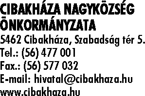 CIBAKHÁZA NAGYKÖZSÉG ÖNKORMÁNYZATA