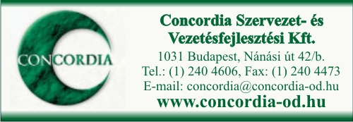 CONCORDIA SZERVEZET- ÉS VEZETÉSFEJLESZTÉSI KFT.