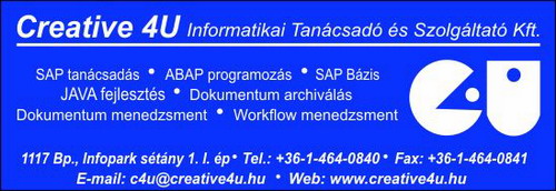 CREATIVE 4U INFORMATIKAI TANÁCSADÓ ÉS SZOLGÁLTATÓ KFT.