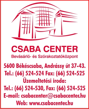 CSABA CENTER BEVÁSÁRLÓ- ÉS SZÓRAKOZTATÓKÖZPONT