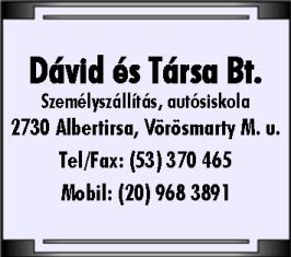 DÁVID ÉS TÁRSA BT.