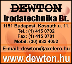 DEWTON IRODATECHNIKA BT.