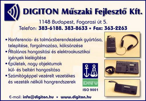 DIGITON MŰSZAKI FEJLESZTŐ KFT.