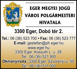 EGER MEGYEI JOGÚ VÁROS POLGÁRMESTERI HIVATALA