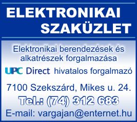 ELEKTRONIKAI SZAKÜZLET