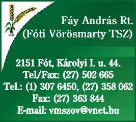 FÁY ANDRÁS RT. (FÓTI VÖRÖSMARTY TSZ)