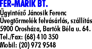 FER-MARIK BT.