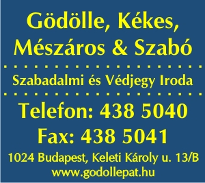 GÖDÖLLE, KÉKES, MÉSZÁROS & SZABÓ SZABADALMI ÉS VÉDJEGY IRODA