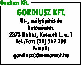 GORDIUSZ KFT.