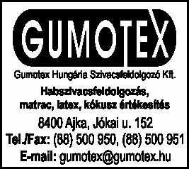 GUMOTEX HUNGÁRIA KFT.