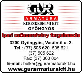 GUR ARMATÚRA KERESKEDELMI KFT.