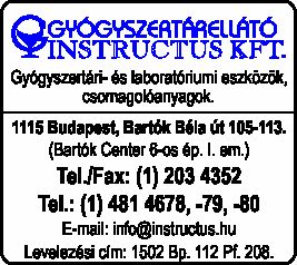 GYÓGYSZERTÁRELLÁTÓ INSTRUCTUS KFT.