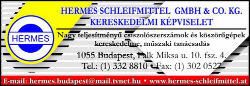 HERMES SCHLEIFMITTEL GMBH & CO. KG. KERESKEDELMI KÉPVISELET