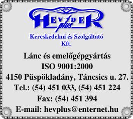 HEVEDER PLUS KFT.