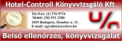 HOTEL-CONTROLL KÖNYVVIZSGÁLÓ KFT.