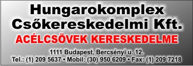 HUNGAROKOMPLEX CSŐKERESKEDELMI KFT.