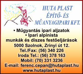 HUTA PLAST ÉPÍTŐ- ÉS MŰANYAGIPARI KFT.