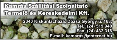 KAMRÁS SZÁLLÍTÁSI SZOLGÁLTATÓ TERMELŐ ÉS KERESKEDELMI KFT.