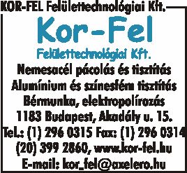 KOR-FEL FELÜLETTECHNOLÓGIAI KFT.