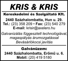 KRIS & KRIS KERESKEDELMI ÉS SZOLGÁLTATÓ KFT.