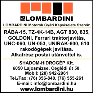 LOMBARDINI MOTOROK GYÁRI KÉPVISELETE SZERVIZ