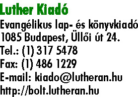 LUTHER KIADÓ