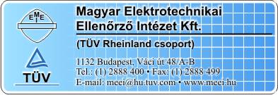 MAGYAR ELEKTROTECHNIKAI ELLENŐRZŐ INTÉZET KFT. (MEEI KFT.)