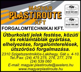 MAGYAR PLASTIROUTE FORGALOMTECHNIKAI KFT.