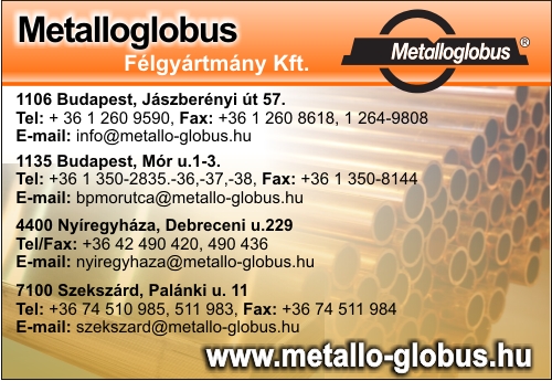 METALLOGLOBUS FÉLGYÁRTMÁNY KFT.