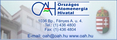 ORSZÁGOS ATOMENERGIA HIVATAL