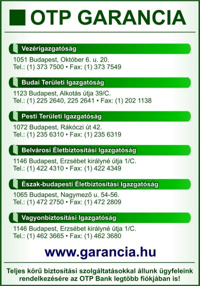 OTP GARANCIA BIZTOSÍTÓ RT.