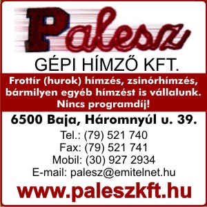 PALESZ GÉPI HÍMZŐ KFT.