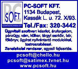 PC-SOFT SZÁMÍTÁSTECHNIKAI KFT.