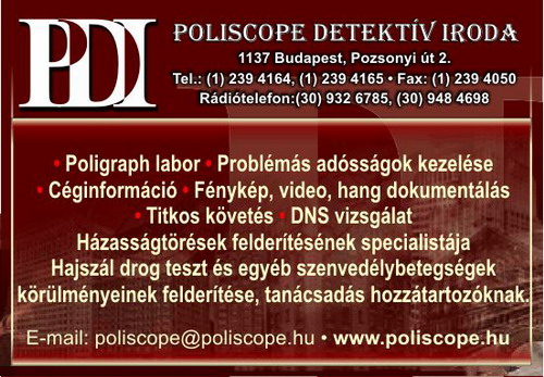 POLISCOPE DETEKTÍV IRODA