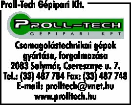 PROLL-TECH GÉPIPARI KFT.