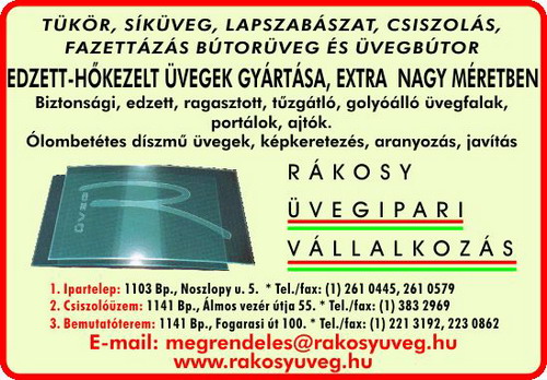 RÁKOSY ÜVEGIPARI VÁLLALKOZÁS