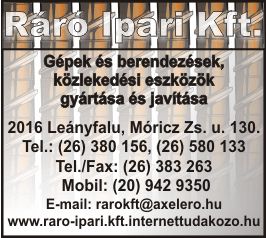 RÁRÓ IPARI KFT.