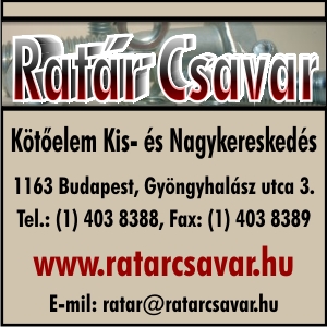 RATÁR CSAVAR - KÖTŐELEM KIS- ÉS NAGYKERESKEDÉS